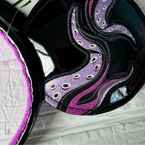 New Disney Ears Ursula Little Mermaid Black Purple Gold Glitter Headband main image 10